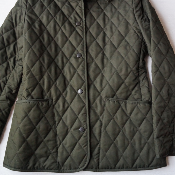 Burberry Quilted Nova Check Dark Olive Jacket - Picture 7 of 8